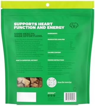 Get Joy Freeze Dried 100% Beef Heart Dog Treats, 16oz | Single Ingredient Organ Meat, High Protein Raw Dog Food Topper, Snack & Training Rewards | Grain Free, Gluten Free, Filler Free