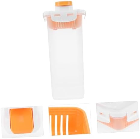 Happyyami Airtight Dog Treat Container Pet Food Storage Bin for Kitchen Counter Space-saving Design and Reusable Puppy Snack Holder