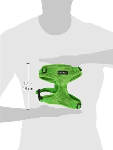 Authentic Puppia RiteFit Harness with Adjustable Neck, Green, Medium