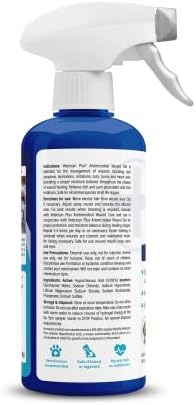 Vetericyn Plus All Animal Wound Care Hydrogel Spray | Healing Aid and Wound Protectant, Sprayable Gel to Relieve Dog, Cat, Horse Itchy Skin, Safe for All Animals. 16 ounces