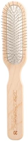 Chris Christensen 20 mm Oblong Pin Dog Brush, Stainless Steel, Brown