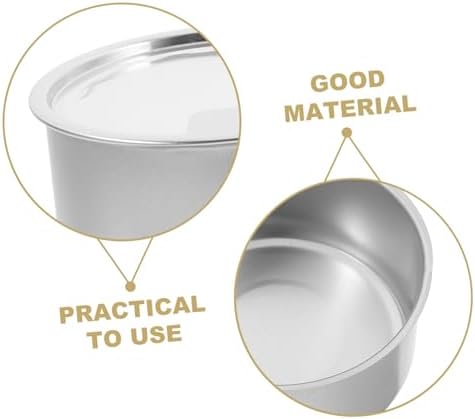 SHOWERORO 6pcs Pet Food Tins Easy Open Dessert Cans for Cat Dog Food Storage, 6-Pack, Aluminium, Silver