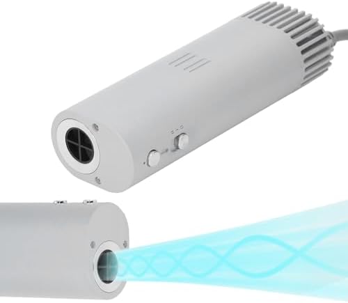 Walfront Dog Hair Dryer Pet Dryer Quiet Neck Hanging with Safety Intelligent Temperature Regulation Negative Ion Generator for Home Use (US Plug 125V)