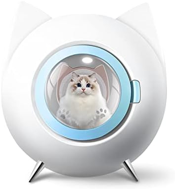 Litter Boxes Pet Drying Box Home Water Blowing Machine Cats Dogs Dryer Hair Dry Bath(White)