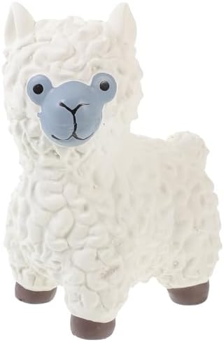 Ipetboom Squeak Latex Dog Toy, Soft Rubber Chew Toy Cute Sheep Puppy s Funny Animal Pet Bite Dog Interactive Fetch Play for Small Medium Pets