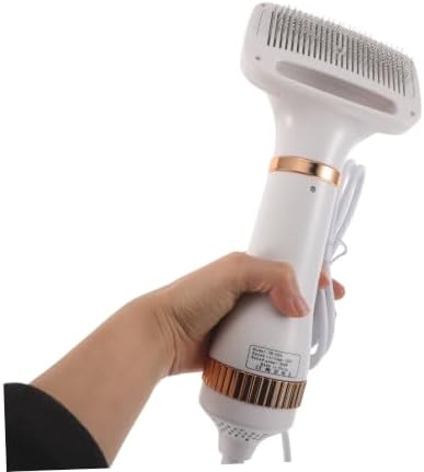 Zerodeko Pet Hair Dryer 2-in-1 for Dogs and Cats with Brush and Blow Function, Portable Abs Material, 300w Fast Drying Performance, Quiet Operation, Suitable for Home and Salon Use, US Plug
