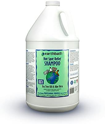 earthbath Hot Spot Relief Pet Shampoo, Made in USA, 128 Oz (1 Pack) | Tea Tree Oil Hot Spot Treatment for Dogs, Best Dog Shampoo for Itching & Skin Conditions