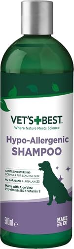 Vet's Best Hypo-Allergenic Shampoo for Dogs | Dog Shampoo for Sensitive Skin | Relieves Discomfort from Dry, Itchy Skin | Cleans, Moisturizes, and Conditions Skin and Coat , 16 oz