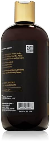 Crown Royale Condition Plus Dog Conditioner Concentrate, Add Needed Moisture, Keeps Coat from Matting, For Fine and Medium Coats, Made in USA, 16 oz