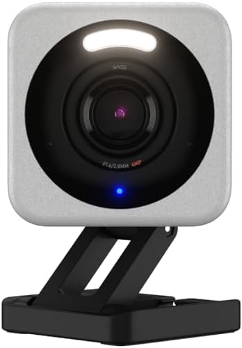 WYZE Cam v4 (Latest Model), 2.5K AI Security Camera, Indoor/Outdoor Cameras for Home Security, Baby Monitor & Pet Camera, Vibrant Color Night Vision, No Subscription Required