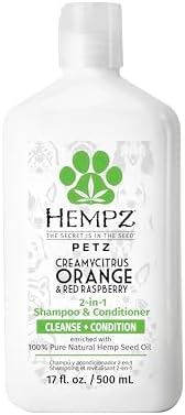 Hempz Petz, Shampoo, Citrus Orange & Red Raspberry, 17 oz. | Botanical formula cleanses while helping add fullness and shine