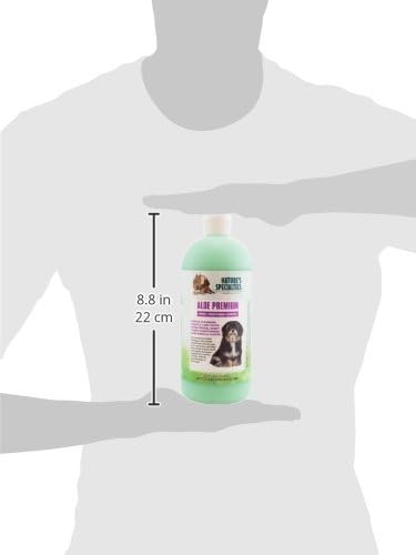 Nature's Specialties Aloe Premium Ultra Concentrated Dog Shampoo Conditioner for Pets, Makes up to 4 Gallons, Natural Choice for Professional Groomers, Herbal Aloe Infused Formula, Made in USA, 32 oz