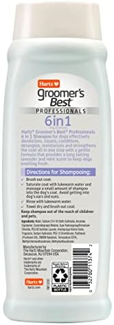 Hartz Groomer's Best Professionals 6-in-1 Dog Shampoo and Conditioner in One, 18 oz