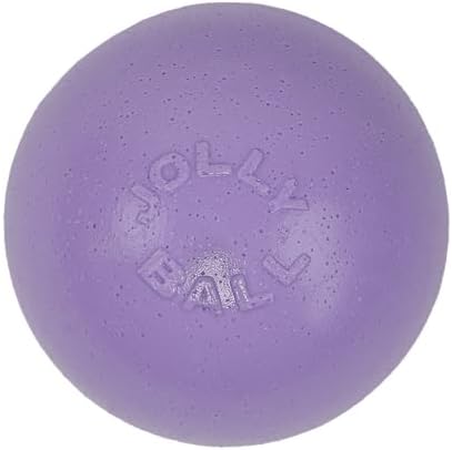 Jolly Pets Bounce-N-Play Small Dog Ball, 4.5 in, Light Purple | Small durable dog ball made from JollyFlex material, retains shape when punctured, bounces and floats for water play