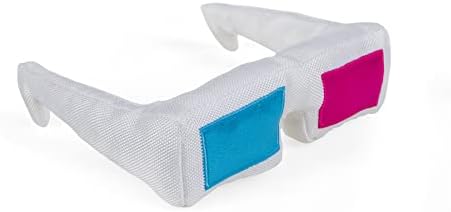 Petface Retro 3D Glasses Plush Dog Toy with Squeaker (Pack of 1) | Lightweight & Durable Plush, Fun 3D Design, for Fetch & Cuddle