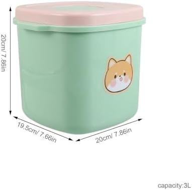 TEHAUX Pet Food Storage Container with Airtight Lid, 3l Plastic