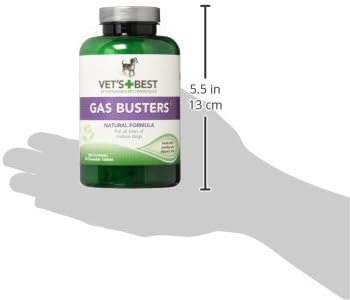 Vet's Best Gas Busters Digestive Support Tablets for Dogs, 90 Count