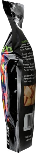 Freeze Dried Salmon Dog Treats, Wild Caught, Gluten Free, Grain Free, High Protein, Diabetic Friendly | Natural Fish Oil | Made in The USA