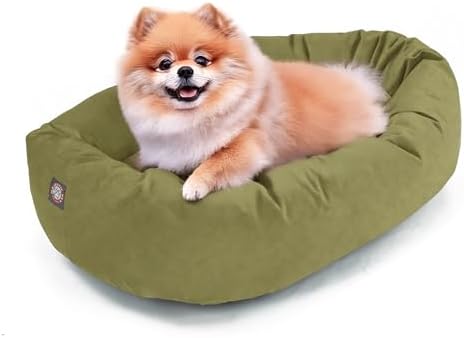 Majestic Pet Memory Foam Calming Dog Bed, 24 Inch, Washable, Sage