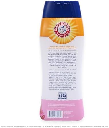 Arm & Hammer Deodorizing Dog Shampoo, Kiwi Blossom, 20 Fl Oz, 2-Pack | Tearless, moisturizing baking soda formula for sensitive skin, safe for dogs and puppies during regular baths