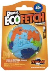 Chuckit! EcoFetch Fetch Ball Dog Toy, Medium (2.5 Inch Diameter) Pack of 1, for Breeds 20-60 lbs