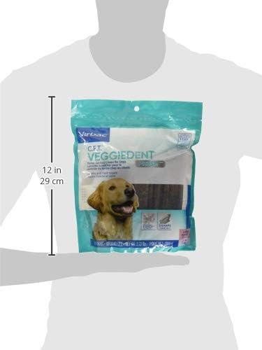 Virbac CET Veggiedent FR3SH Tartar Control Chews for Dogs Large (30 count), Brown, 2.22 Pound (Pack of 1)