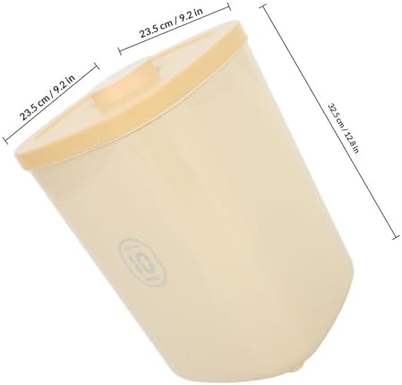 BESTonZON Large Vacuum Sealed Pet Food Storage Container, Airtight Yellow Grain Bin with Moisture-proof Seal, Large Capacity Dog and Cat Food Organizer for Kitchen and Travel