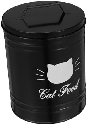 INOOMP Airtight Metal Canister for Pet Food Convenient with Moisture Protection Versatile Storage for Dogs and Cats Use