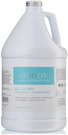 iGroom All-in-One Dog Shampoo + Conditioner, Luxury Pet Beauty Care, Deep Clean All Coat Types, Hydrate and Condition Coat, Made in the USA, Gallon