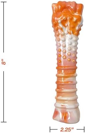 Nylabone Power Chew Textured Bone Dog Toy, Roasted Chicken Flavor, X-Large | Durable chew toys, limited edition, long lasting, discourages destructive chewing, teeth-cleaning textures, for dogs 50+ lbs