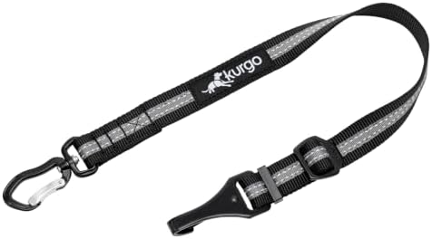Kurgo Direct to Latch Swivel Tether, Charcoal Grey