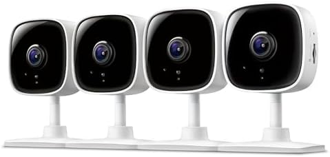 Tapo 1080P Indoor Security Camera, Baby Monitor, Dog Camera, C100(4-Pack)
