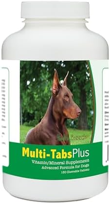 Healthy Breeds Doberman Pinscher Multi-Tabs Plus Chewable Tablets 180 Count