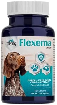 for Dogs - Vet-Formulated Joint Supplement with Green Lipped Mussel, Omega 3s & Hyaluronic Acid for Hip, Joint & Mobility Support - 90 Soft Gel Capsules