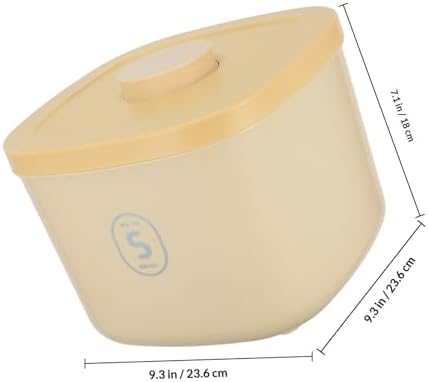 Vacuum Sealed Dog Food Storage Bin Small Capacity Airtight Pet Food Canister Moisture-proof Puppy, Small, Yellow