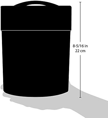 Tightpac Pawvac Kilovac Airtight Pet Food Container – Multi-Use Vacuum Container for Pet Food and other Dry Goods – 2.5 lbs / 40 oz / 3.8L, Wide-Mouth, Patented Vacuum Seal, Black with Paws