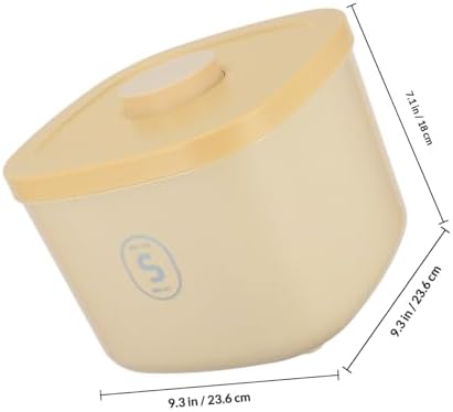 Small Yellow Airtight Dog Food Container Vacuum Sealed Pet Food Storage Bucket Moisture Proof, Small, Yellow