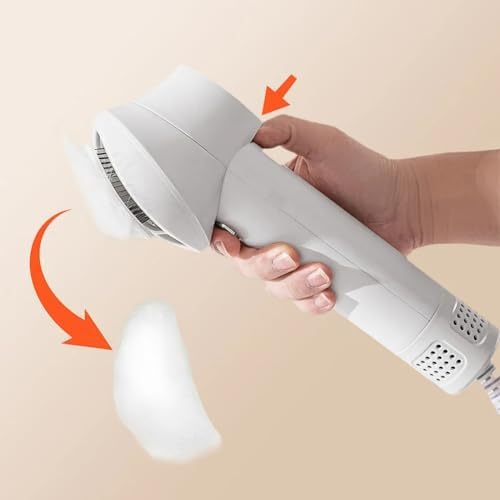 Noise-Wide Hairdryer for Pets with Slicker Brush, 2024 New Pet Hair Dryer, Low Noise Dog Hair Dryer for Small and Medium Dogs and Cats (White)