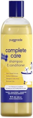 PupGrade Complete Care 4-in-1 Shampoo & Conditioner for Dogs - 16 fl oz | Cleans, Moisturizes, Detangles & Deodorizes - Oatmeal Milk & Honey Scent