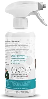 Vetericyn FoamCare Dog Shampoo and Conditioner - Instant Foaming, Spray-On Hypoallergenic Shampoo, Plant-Based Formula for Dogs and Cats. 16 Ounce
