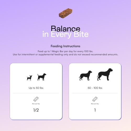 PawCo Magic Bar Healthy Functional Dog Treat – Soft, High-Protein Peanut Butter Bars with Pumpkin & Chicory Root, Supports Energy, Digestion & Overall Wellness – Pack of 8 (Hip & Joint)