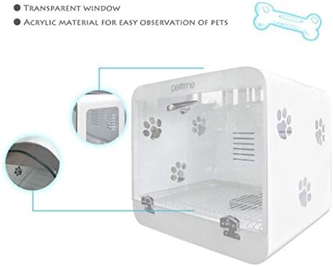 Pet Drying Box with Water Blowing Machine Professional Hair Dryer High Power Mute Noise Reduction Small Dog Cat Pet White