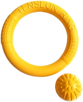 Small Dog Ball with Strap, Floating EVA, Yellow