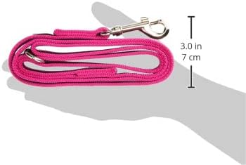 Color & Gray Super-Grip Leash with Handle, and O-Ring, 14 mm x 1,2 m, Pink-Gray