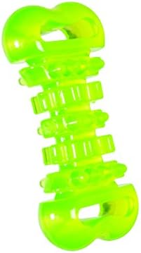 Hero SnackTime Soft Rubber Bone, Green Dog Toy
