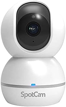SpotCam Eva 2 Wireless Home Security Camera, 1080p FHD, Indoor, Night Vision, Two-Way Talk, Motion & Sound Alert, PTZ Pan/Tilt, Automatic Human Tracking, with Free Fulltime Cloud Recording