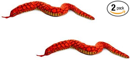 TUFFY® : 2 Pack Snake Dog Toy: Ultra Durable Plush Toy with Multiple Layers & Reinforced Seams, Washable and Floats, Original Construction