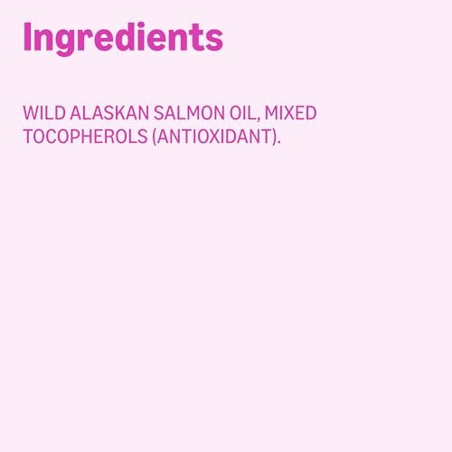 Amazon Basics Wild Alaskan Salmon Oil - Skin and Coat Support, Omega 3 Supplement for Dog and Cat, 8 fl oz (Previouly Wonder Bound)
