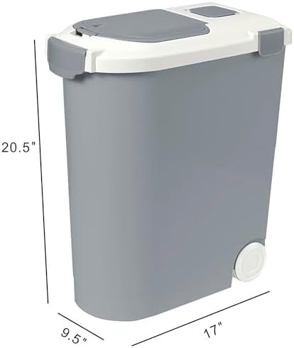Airtight Pet Food Storage Container, Holds 30lbs