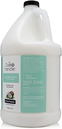 The Coat Handler Deshedding Dog Conditioner, Coconut Milk, 1 Gallon, 16:1